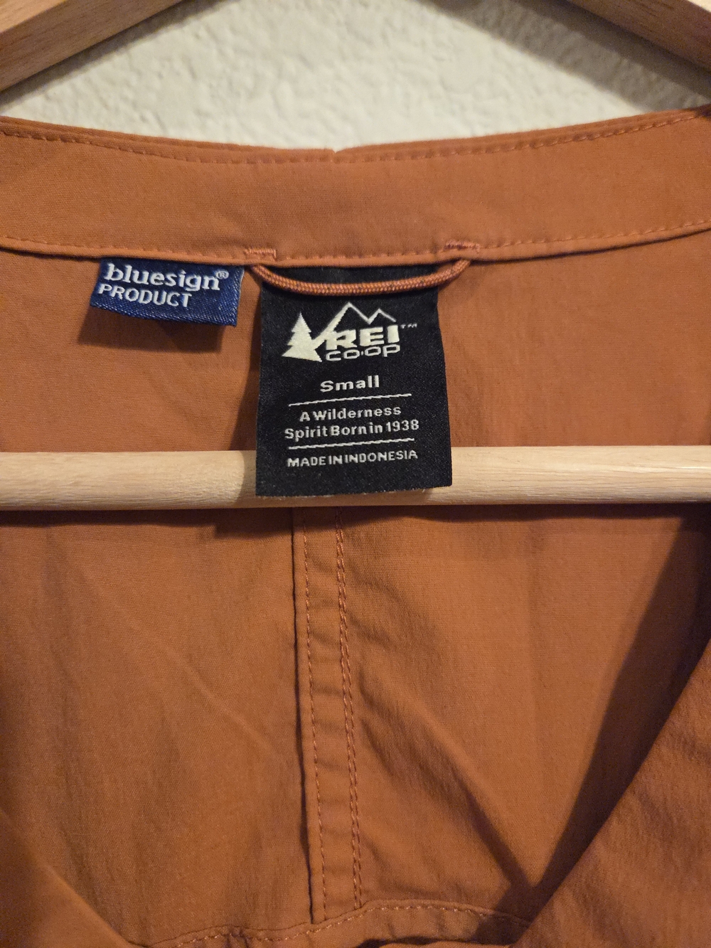 REI Women’s Rust Orange Belted Hiking Dress - Picture 3 of 4